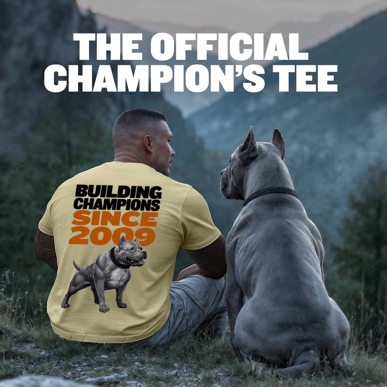 Bully Max Building Champions T-Shirt (Off White) - Image 3