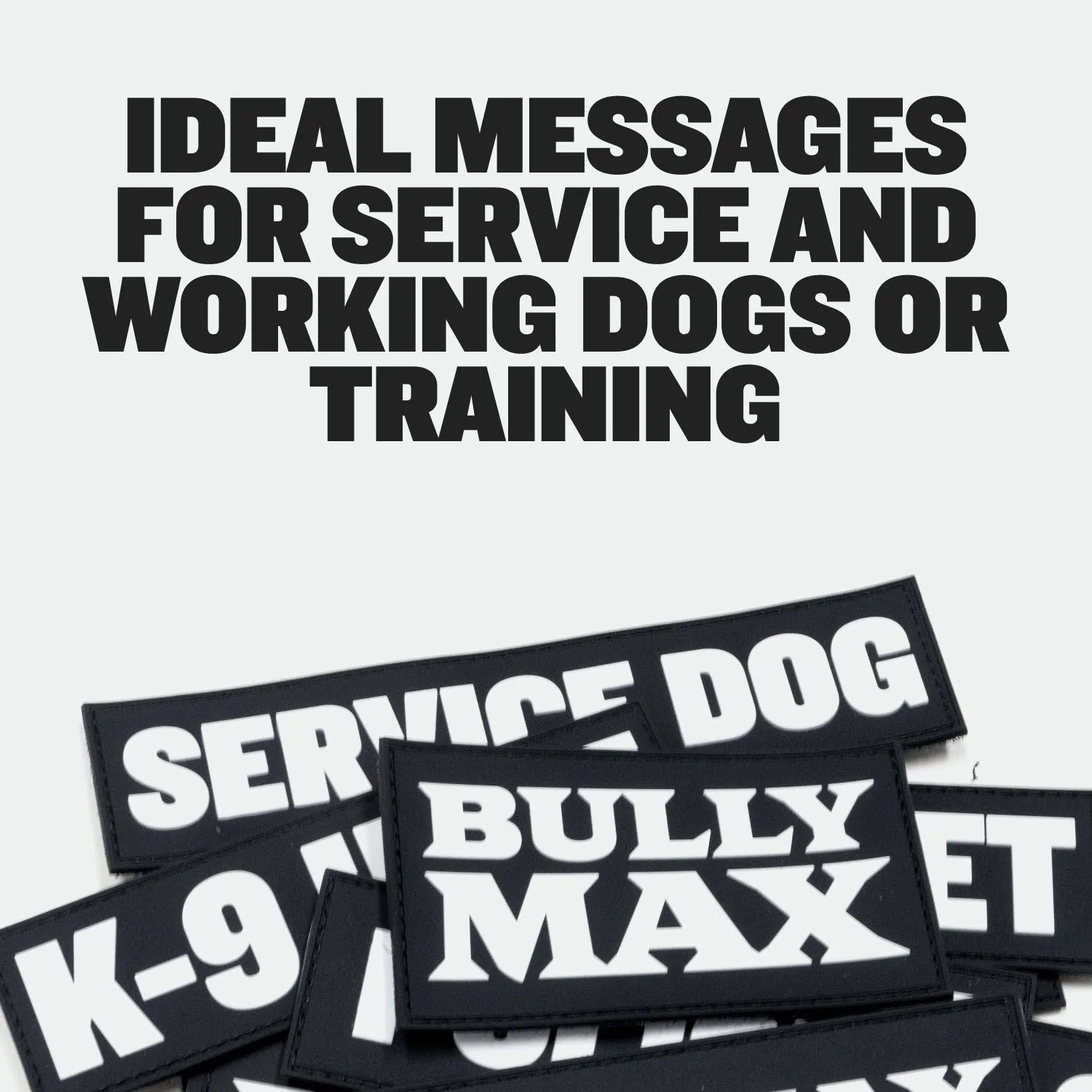 Bully Max Tactical Dog Patches - Image 6
