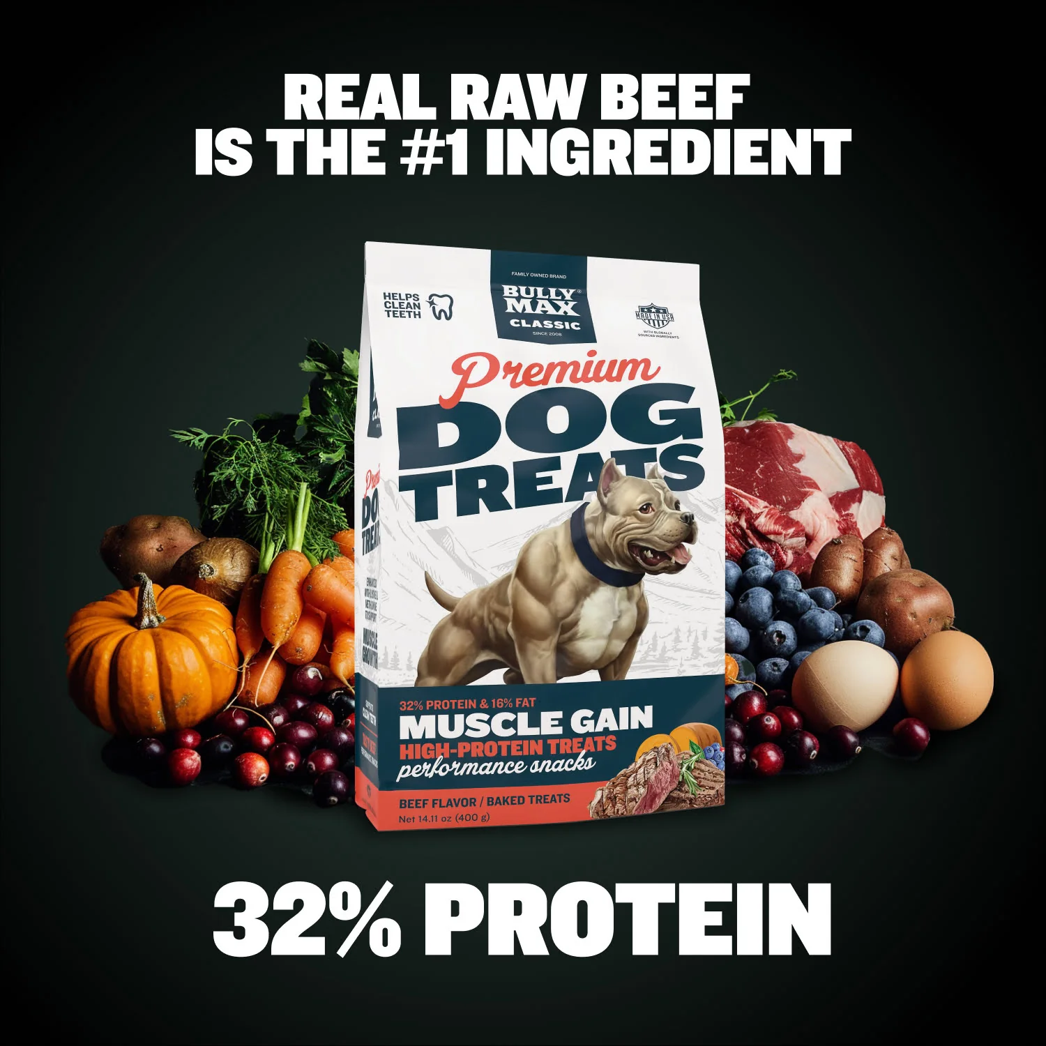 Bully Max Classic Premium High-Protein Beef Dog Treats - Image 4