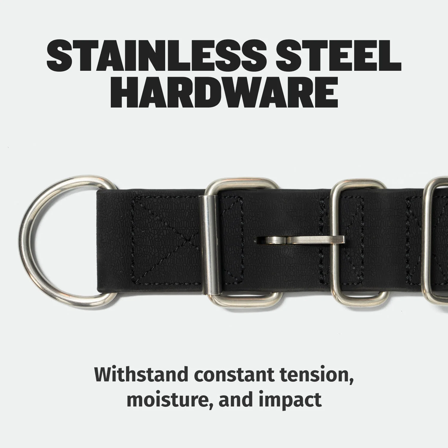Extra Heavy Duty Dog Collar (Black) - Image 8