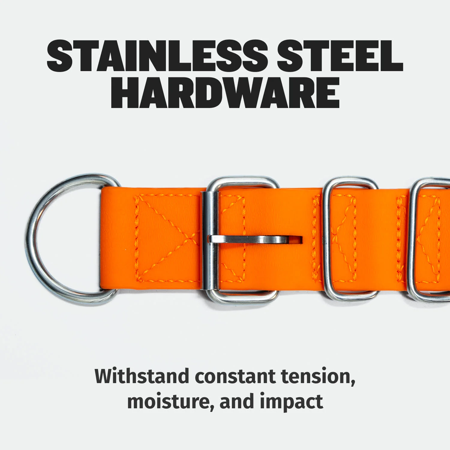 Extra Heavy Duty Dog Collar (Orange) - Image 6
