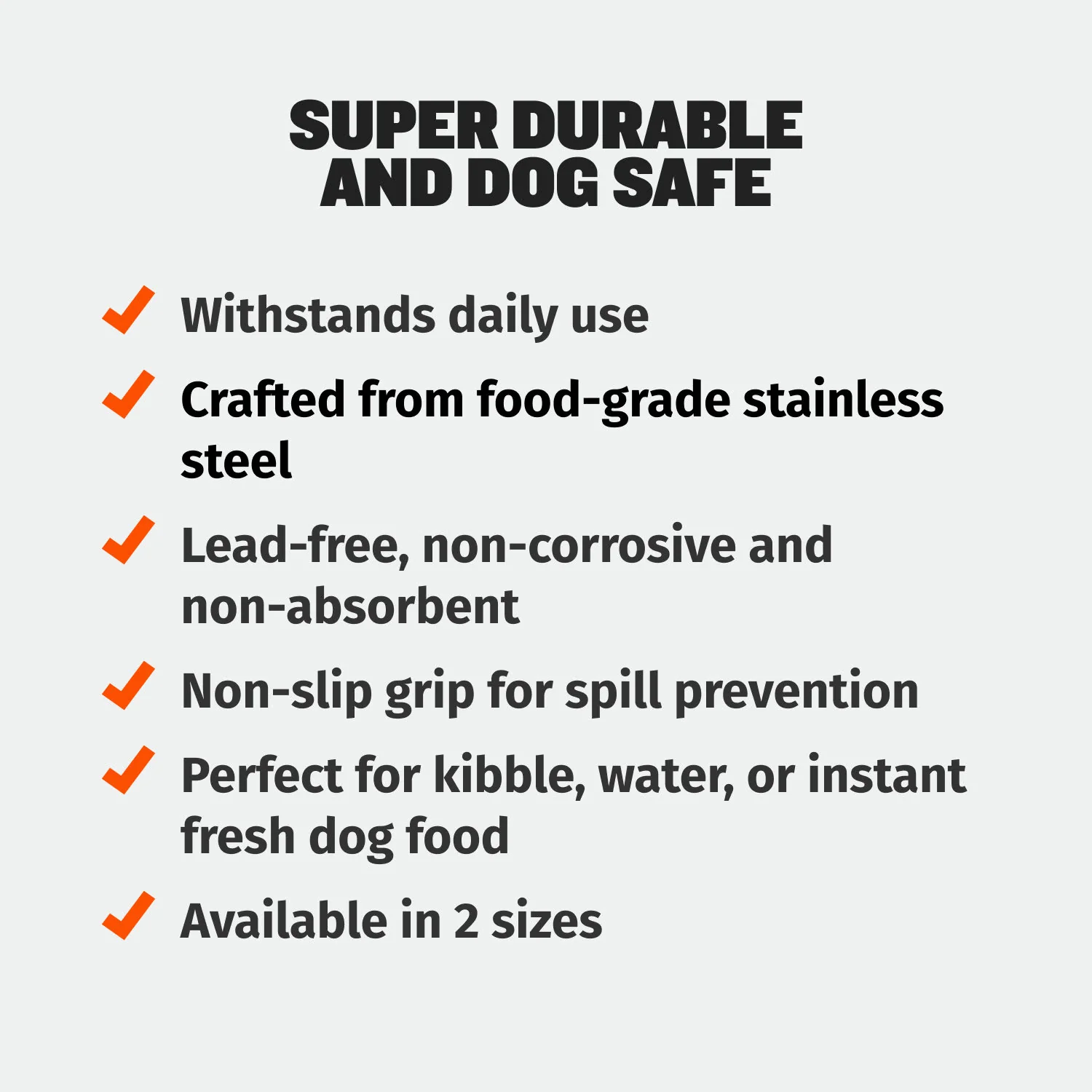 Heavy Duty Steel Dog Bowl - Image 3