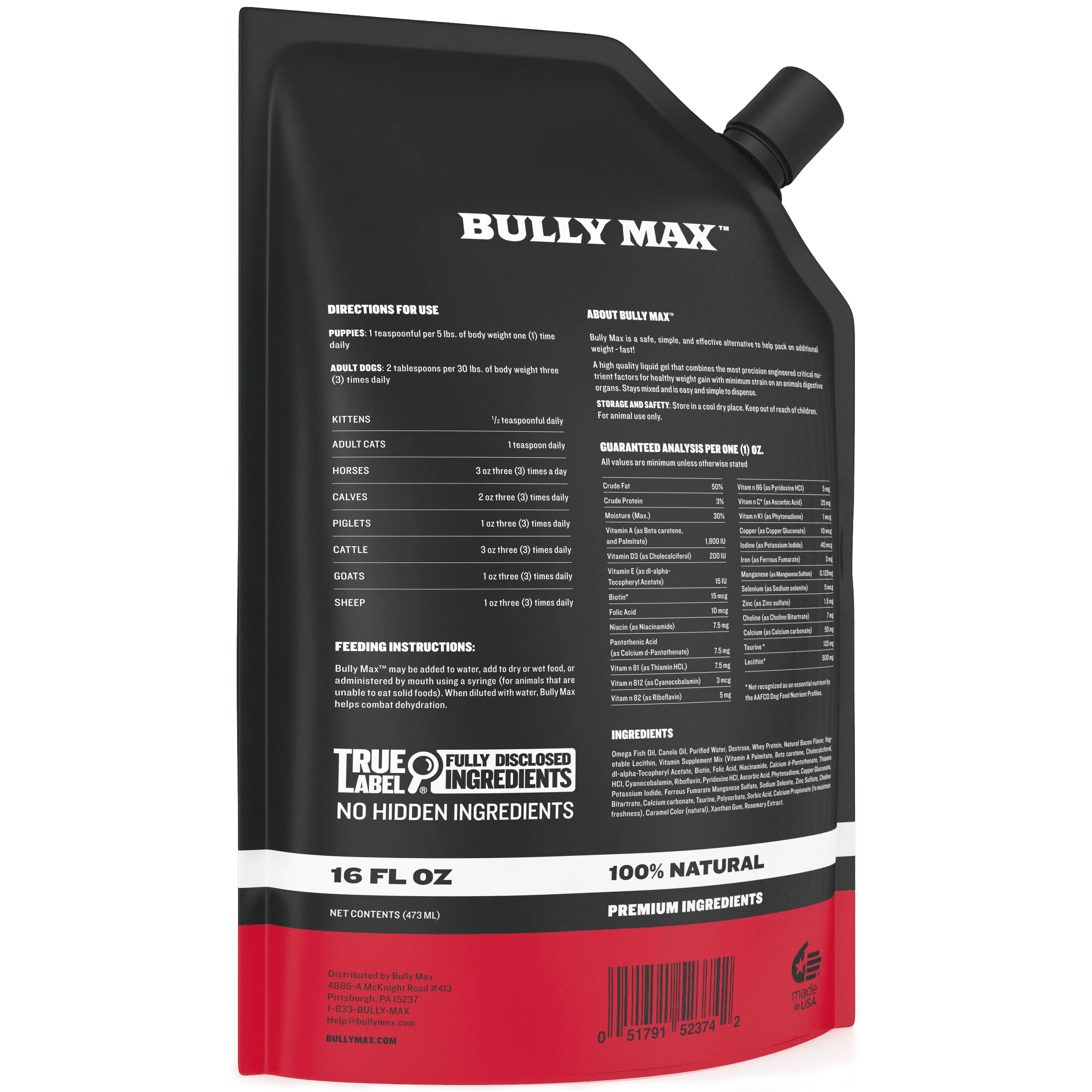 Bully Max Liquid Weight Gainer 2-in-1 - Image 11