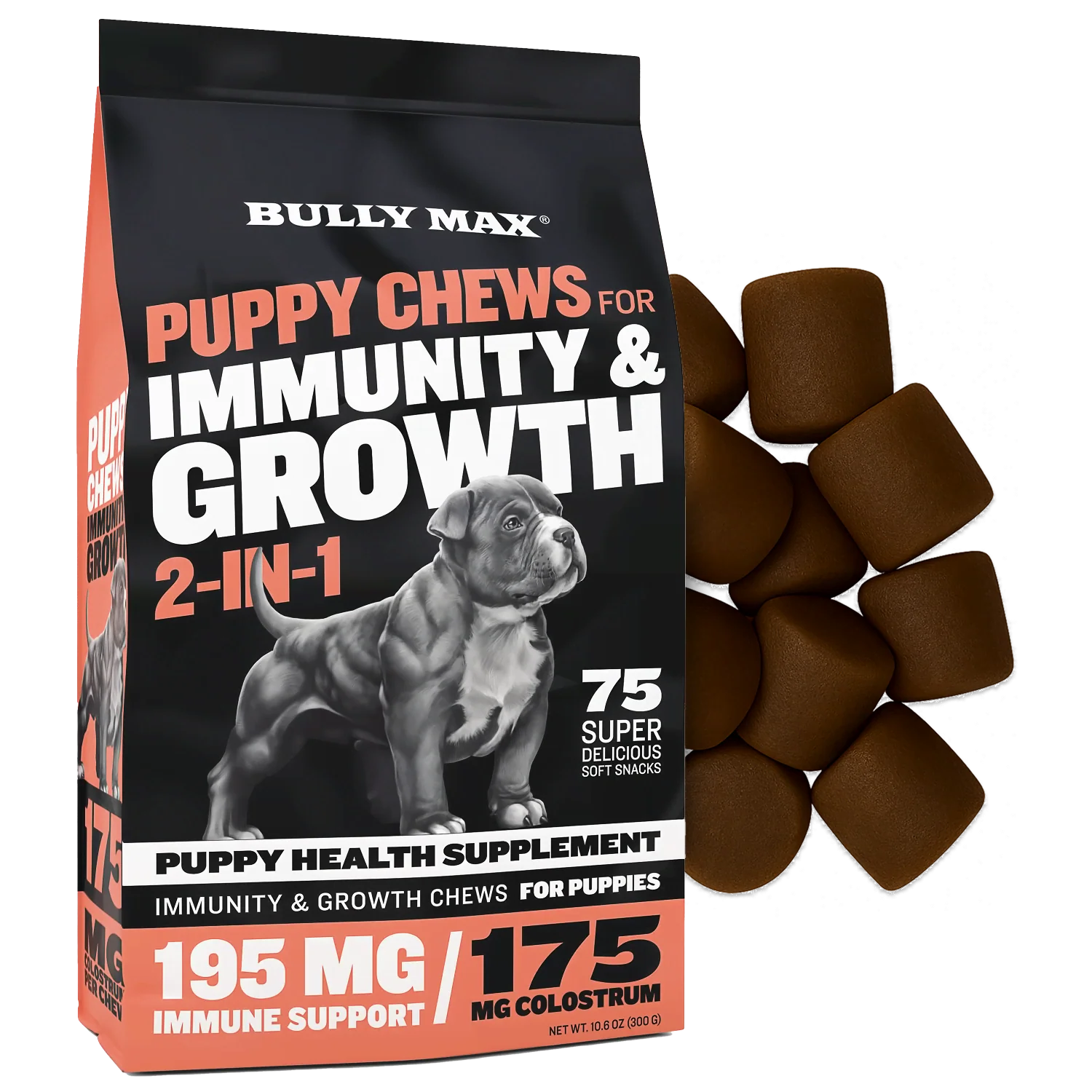 🎁 Bully Max Puppy Chews for Immunity & Growth (100% off)